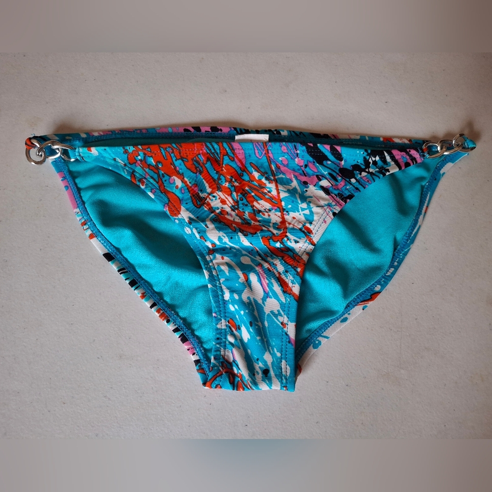Xhilaration Blue and Pink Bikini Bottom
